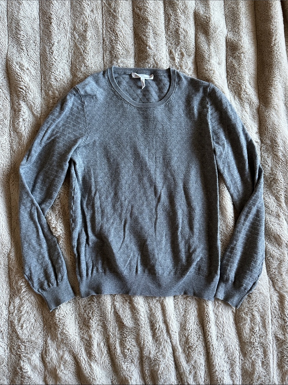 BCBGeneration Men's Grey Crewneck Knit Sweater
